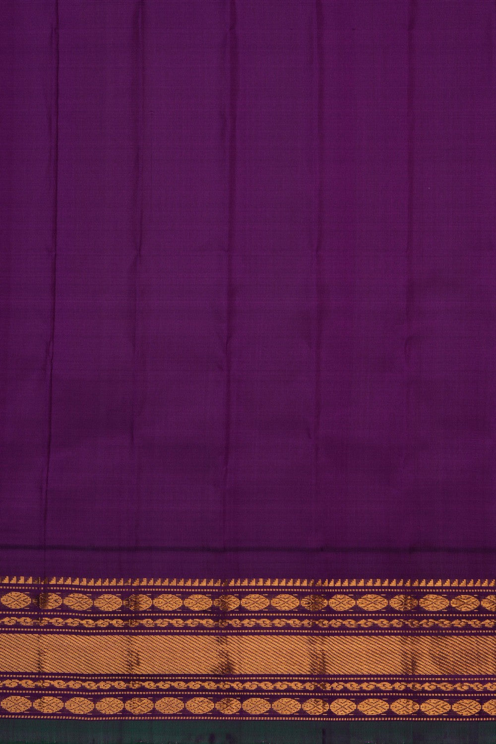 Image of Gadwal Silk Sea Green Saree